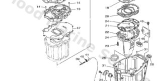 Genuine Yamaha 69J451132100 - Gasket, upper casing - Supplied by Flood Marine