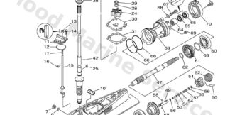 Genuine Yamaha 69J45300248D - Lower unit assy - Supplied by Flood Marine