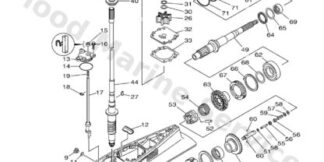 Genuine Yamaha 69K45300258D - Lower unit assy - Supplied by Flood Marine