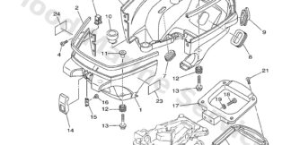 Genuine Yamaha 69MG2711004D - Cowling,bottom 1 - Supplied by Flood Marine