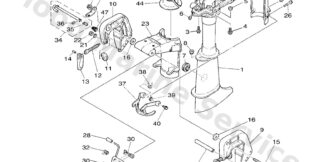 Genuine Yamaha 6E045111028D - Casing, upper - Supplied by Flood Marine
