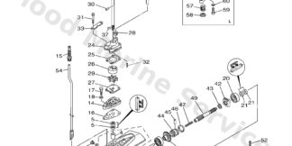 Genuine Yamaha 6E045300034D - Lower unit assy - Supplied by Flood Marine