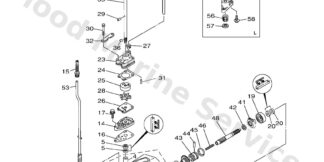Genuine Yamaha 6E045300048D - Lower unit assy - Supplied by Flood Marine