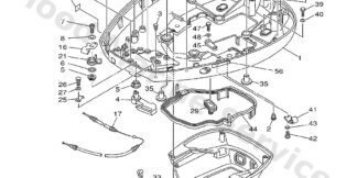 Genuine Yamaha 6E38257H0000 - Plate  Mark - Supplied by Flood Marine