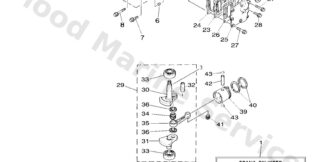 Genuine Yamaha 6E3W0090051S - Crank cylinder assy - Supplied by Flood Marine