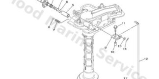 Genuine Yamaha 6EEG41110000 - Handle, gear shift - Supplied by Flood Marine