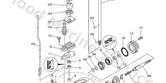 Genuine Yamaha 6EEG5300118D - Lower unit assy - Supplied by Flood Marine