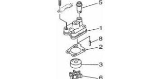 Genuine Yamaha 6EEW00780200 - Water pump repair kit - Supplied by Flood Marine