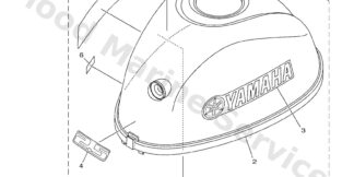 Genuine Yamaha 6EGG26970000 - Tuning fork mark - Supplied by Flood Marine