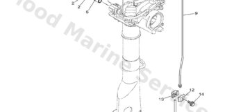 Genuine Yamaha 6EGG41110000 - Handle, gear shift - Supplied by Flood Marine
