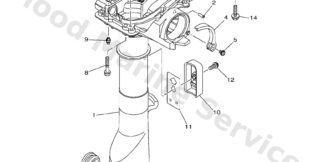 Genuine Yamaha 6EGG5111008D - Casing, upper - Supplied by Flood Marine