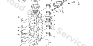 Genuine Yamaha 6EK116350200 - Piston (0.25mm o/s) - Supplied by Flood Marine