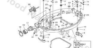 Genuine Yamaha 6EK427100100 - Bottom cowling assy - Supplied by Flood Marine