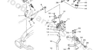 Genuine Yamaha 6EK441200100 - Handle gear shift assy - Supplied by Flood Marine