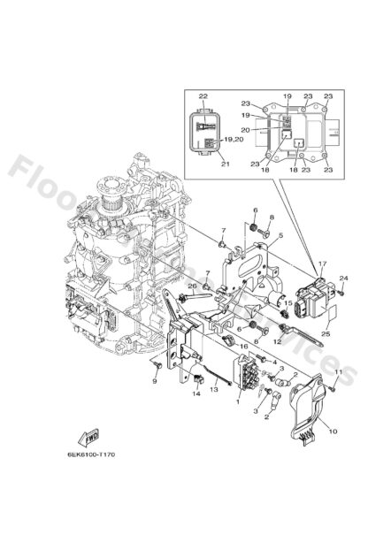 Genuine Yamaha 6EK819191000 - Graphic, regulator - Supplied by Flood Marine