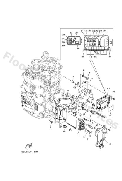 Genuine Yamaha 6EM819191100 - Graphic, regulator - Supplied by Flood Marine