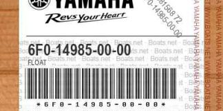Genuine Yamaha 6F0149850000 - Float Comp. - Supplied by Flood Marine