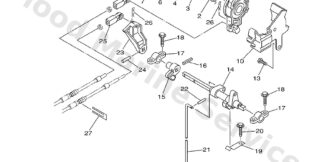 Genuine Yamaha 6F5416620000 - Bracket 2 - Supplied by Flood Marine