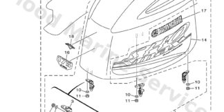 Genuine Yamaha 6FH426780000 - Graphic, rear - Supplied by Flood Marine