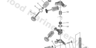 Genuine Yamaha 6FM121110000 - Valve, intake - Supplied by Flood Marine