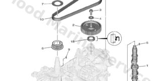 Genuine Yamaha 6FM134376200 - Mark, caution - Supplied by Flood Marine