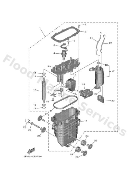 Genuine Yamaha 6FM146740000 - Valve, plate - Supplied by Flood Marine
