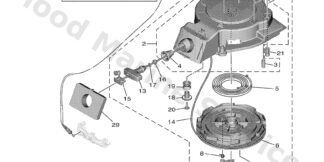 Genuine Yamaha 6FM813370000 - Cover, flywheel - Supplied by Flood Marine