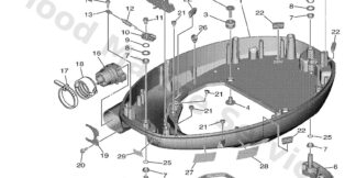 Genuine Yamaha 6FP42710018D - Bottom cowling assy - Supplied by Flood Marine