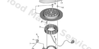 Genuine Yamaha 6FP813371100 - Cover, flywheel - Supplied by Flood Marine