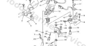 Genuine Yamaha 6FR441200100 - Handle gear shift assy - Supplied by Flood Marine