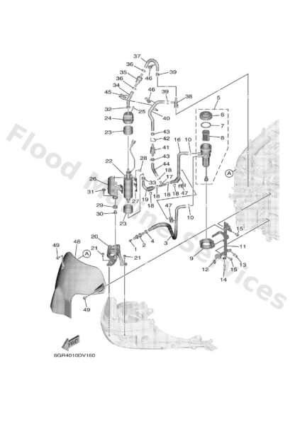 Genuine Yamaha 6GR244602000 - Relief valve assy - Supplied by Flood Marine