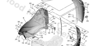 Genuine Yamaha 6GR42713018D - Cowling, bottom 3 - Supplied by Flood Marine