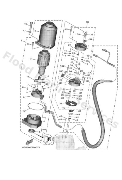Genuine Yamaha 6GR438510000 - Seat, relief valve - Supplied by Flood Marine
