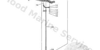 Genuine Yamaha 6GR441200100 - Handle gear shift assy - Supplied by Flood Marine