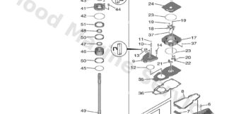 Genuine Yamaha 6GS4530004CE - Lower unit assy - Supplied by Flood Marine