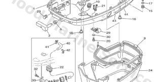 Genuine Yamaha 6H142711108D - Cowling, bottom 1 - Supplied by Flood Marine