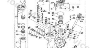 Genuine Yamaha 6H1438001A8D - Power trim & tilt assy - Supplied by Flood Marine