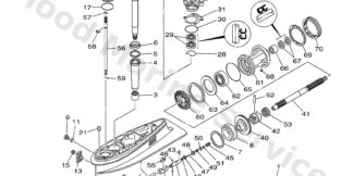 Genuine Yamaha 6H145301034D - Lower casing set - Supplied by Flood Marine