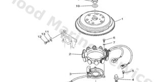 Genuine Yamaha 6H1813370100 - Cover, flywheel - Supplied by Flood Marine