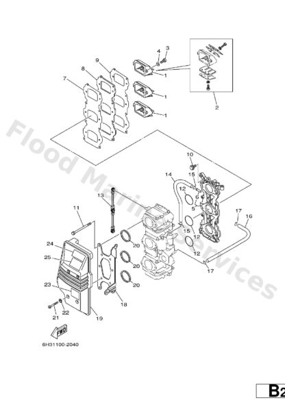 Genuine Yamaha 6H1857116000 - Mark, caution - Supplied by Flood Marine