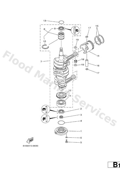 Genuine Yamaha 6H3115360000 - Gear, drive - Supplied by Flood Marine