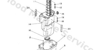 Genuine Yamaha 6H345111114D - Casing, upper - Supplied by Flood Marine