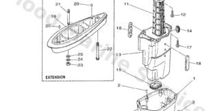 Genuine Yamaha 6H345111124D - Casing, upper - Supplied by Flood Marine