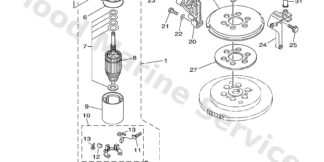 Genuine Yamaha 6H4813370100 - Cover, flywheel - Supplied by Flood Marine