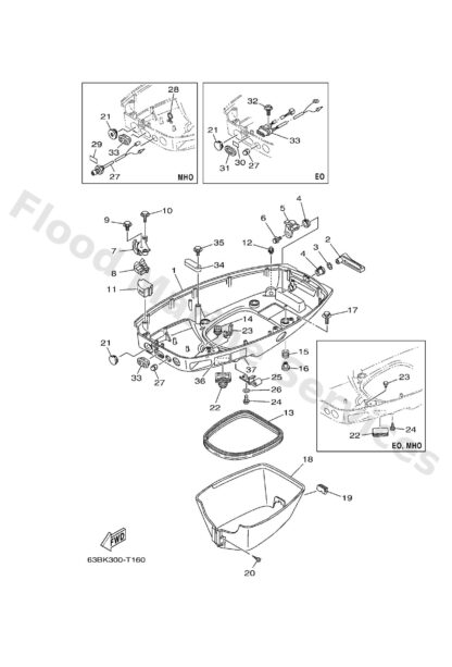 Genuine Yamaha 6H4854151000 - Mark, signal lamp - Supplied by Flood Marine