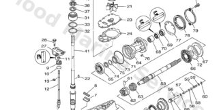 Genuine Yamaha 6HB45300018D - Lower unit assy - Supplied by Flood Marine