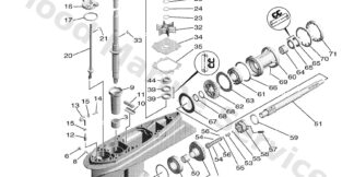 Genuine Yamaha 6HK4530003NA - Lower unit assy - Supplied by Flood Marine