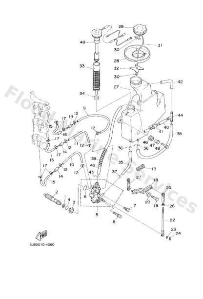 Genuine Yamaha 6J8115370000 - Gear, driven - Supplied by Flood Marine