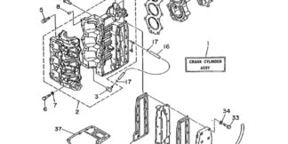 Genuine Yamaha 6J8151001194 - Crankcase assy - Supplied by Flood Marine