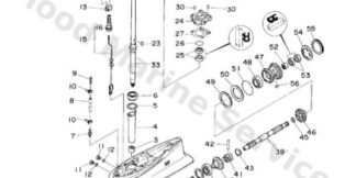Genuine Yamaha 6J845300158D - Lower unit assy - Supplied by Flood Marine